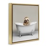 Stupell Industries Happy Sloth in Bathtub, 18" x 18" - 3 of 4