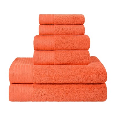 Premium Cotton Herringbone Medium Weight Bathroom Towel Set by Blue Nile Mills