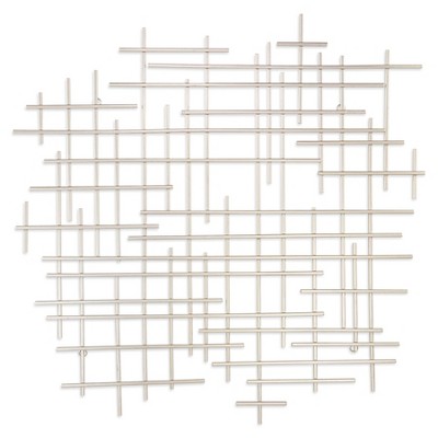Cheung's Iquara Small Abstract Metal Wall Art Silver