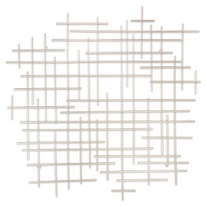 Cheung's Iquara Small Abstract Metal Wall Art Silver - 1 of 4