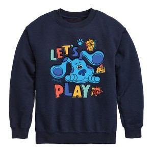 Boys' - Blue's Clues & You! - Let's Play Graphic Long Sleeve Fleece Sweatshirt - 1 of 3