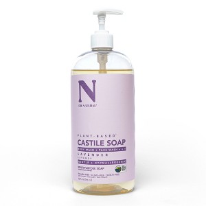 Dr. Natural Castile Liquid Soap - Multi-Use Body Wash, Shampoo and Face Wash - Hydrating Body Soap for Skin, Hair, Pets and Home - Lavender - 32 oz - 1 of 4