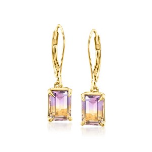 Ross-Simons 2.70 ct. t.w. Ametrine Drop Earrings in 18kt Gold Over Sterling - 1 of 3