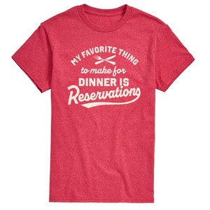 Men's - Instant Message - My Favorite Thing To Make For Dinner Short Sleeve Graphic T-Shirt - 1 of 4