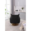CAVINAS 360 Degree Swivel Accent Chair, Classic Mid-Century Accent Chair with Gold Metal Basefor Living Room - 2 of 4