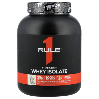 Rule One Proteins R1 Protein Powder Drink Mix, Vanilla Creme, 5.03 lb (2.28 kg)