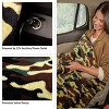 Heated Blanket - Ultra Soft Fleece Throw Powered by 12V Auxiliary Power Outlet for Travel or Camping - Winter Car Accessories by Stalwart (Green Camo) - 4 of 4