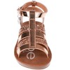 bebe Toddler Girls' Sandals - Open Toe Flat Sandals Comfy Summer Flats for Toddler and Little Kids - 4 of 4