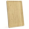 Extra Large Carbonized Bamboo Long Cutting Board, Butcher Block Chopping Carving Board with Juice Groove for kitchen, Turkey, Meat, Vegetables, BBQ - 2 of 4