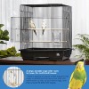 Prevue Pet Products Square Top Parakeet Cage, Black 25.0" L x 21.0" W x 29.5" H - 3 of 4