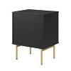Viviano 25.2'' Tall 2-Drawer Nightstand with two drawers and metal Legs Set of 2|Karat Home - 4 of 4