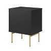 Viviano 25.2'' Tall 2-Drawer Nightstand with two drawers and metal Legs Set of 2|Karat Home - image 4 of 4