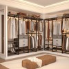 Aheaplus 74'' Clothing Rack with Wood Drawers, Heavy Duty Garment Rack with Shelves, Large Corner L-Shaped Closet Organizer with Hanging Rods - 3 of 4