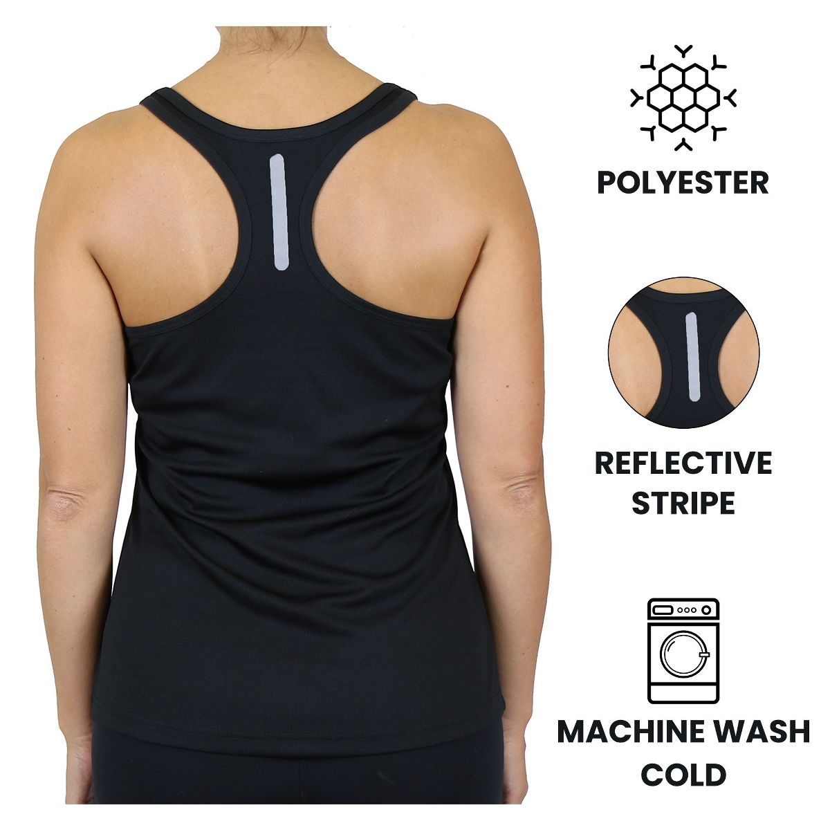 Galaxy By Harvic Women's Moisture Wicking Racerback Tank - thumbnail 6