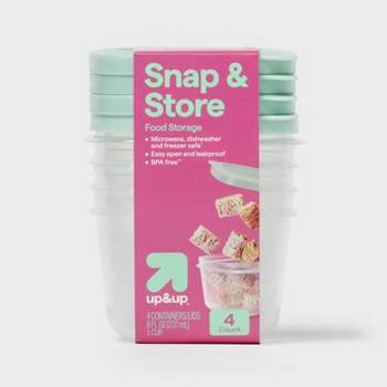 Small Square Food Storage Containers - 8 fl oz/4ct - up & up™