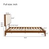 GDFStudio Jones Solid Bamboo Wood Platform Bed with Adjustable Bamboo Frame Headboard - 3 of 4