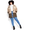 Avenue Women's Plus Size Color Block Stripe Jacket - 3 of 4