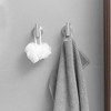 BWE 6-Pieces Round Shape J-Hook Robe/Towel Hook Wall Mount Bathroom Storage Modern - 3 of 4