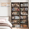 6 Shelf Wood Bookcase Freestanding Bookshelf for Home Office Library Small Narrow Space(9.5" D x 23.6" W x 70.8" H,6-Layers) - 2 of 4