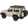 2023 Toyota Land Cruiser 71 Sandy Taupe "70th Anniversary" with Roofrack 1/64 Diecast Model Car by Paragon Models - 3 of 4