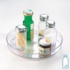 iDesign Recycled Plastic Lazy Susan Turntable Organizer, The Linus Collection – 9” x 1.75”, Clear - 2 of 4