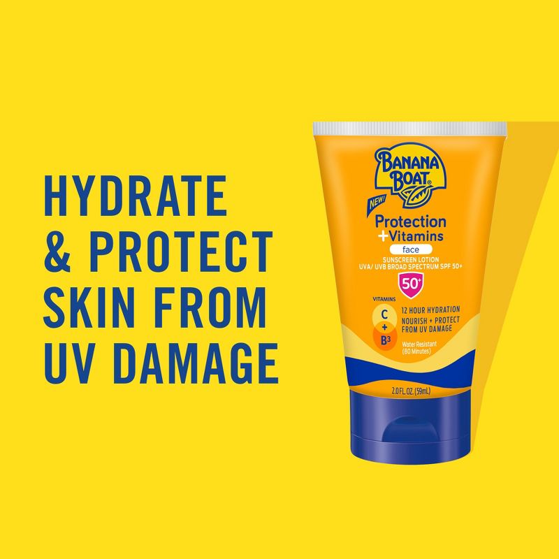 Banana Boat Protect Plus Vitamins Sunscreen - SPF 50 - 2 fl oz, 3 of 8