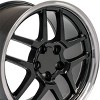 OE Wheels LLC CV04-17095-5475-54BM Black Wheel with Machined Lip Painted (17 x 9.5 inches /5 x 120 mm, 54 mm Offset) - 3 of 3