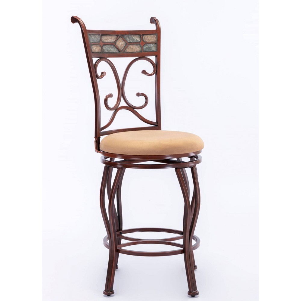 Boraam Beau Swivel Counter Height Barstool Bronze Finish