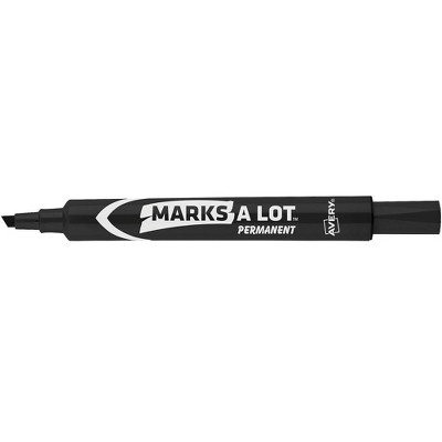 Avery Marks-A-Lot Large Desk-Style Permanent Markers Chisel Point Black 514747