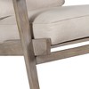 Royal Hampton  Handcrafted Mango Wood Accent Chair with Cushioned Seat and Angled Legs - - 4 of 4