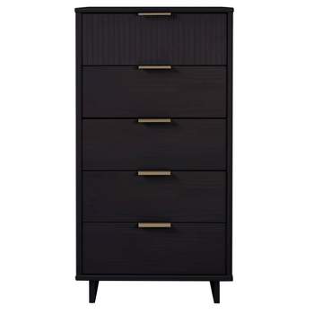 Granville Tall Modern 5 Drawer Dresser - Manhattan Comfort