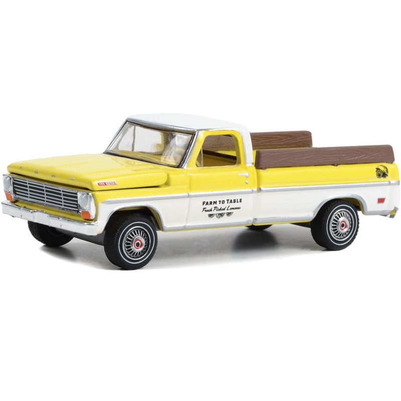 1967 Ford F-100 Truck Yellow & White w/Yellow Interior "Farm to Table Fresh Picked Lemons" 1/64 Diecast Model Car by Greenlight, 2 of 4