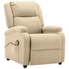 vidaXL Electric Massage Chair Cream 100% polyester, metal Standard - 2 of 2