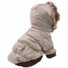 Racxily Classic Metallic Fashion Pet Dog Coat Jacket Parka w/ 3M Insulation and Removable Hood, - 4 of 4