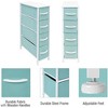 Sorbus 4 Drawers Narrow Dresser - with Steel Frame, Wood Top & Easy Pull Fabric Bins for Small Spaces, Closets, Bedroom, Bathroom & Laundry - 3 of 4