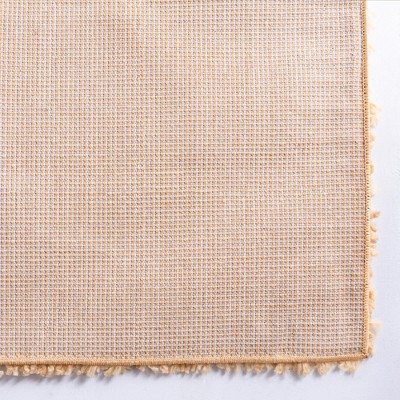 Sun Yellow Rectangular Shag Indoor Synthetic Rug