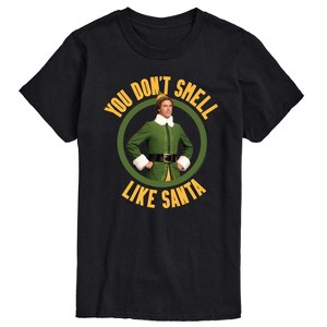 Men's - ELF - Christmas You Don't Smell Like Santa Short Sleeve Graphic T-Shirt - 1 of 4