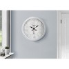 Cesicia 20" Round Wall Clock for Home Decor, Gray - 4 of 4