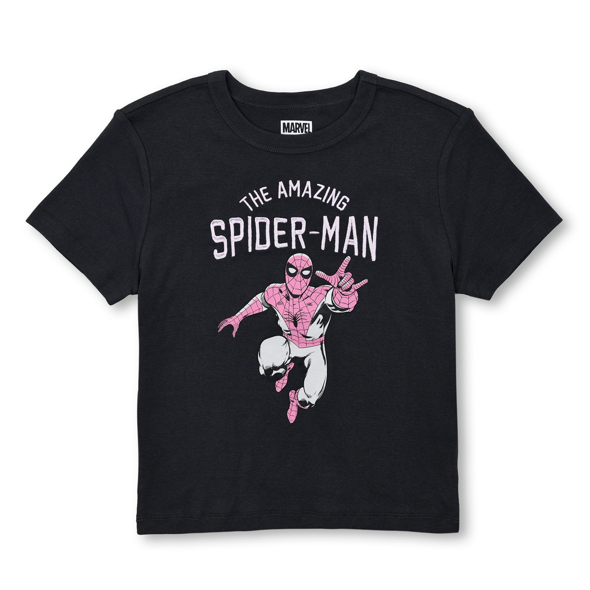 Juniors Marvel: Spider-Man Amazing Swing Spidey T Shirt - Multi-Color - X Large