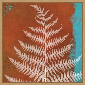 Amanti Art Fern Abstract Study II by Dianne Poinski Framed Canvas Wall Art - 1 of 4