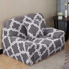 PiccoCasa Polyester Stretch Checkered Pattern Chair Loveseat Sofa Covers 1 Pc - 2 of 3