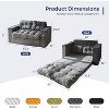 MAXYOYO Convertible Sofa Bed, Pull Out Loveseat Sleeper Sofa, 2 in 1 Folding Couch Bed - 3 of 4