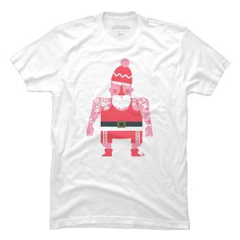 Men's Design By Humans Tattoo Santa By Kevingarrison T-shirt : Target