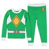 Power Rangers Toddler Boys' Red Ranger Character Costume Sleep Pajama Set Red - 2 of 4