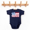 The Juniper Shop Watercolor Flag Coquette Baby Short Sleeve Bodysuit - 2 of 4