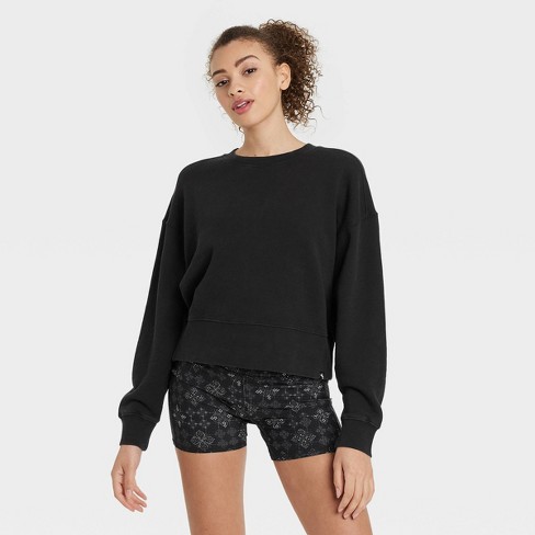 Women s Fleece Pullover Joylab Black Xs Target