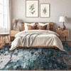 Modern Area Rugs Abstract Print Accent Carpet with Non-Slip Backing - 3 of 4
