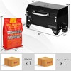 Costway Portable Tabletop Pellet Grill & 20lbs Apple Wood Pellets Outdoor Smoker BBQ Set - 4 of 4