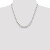 Black Bow Jewelry Men's 6.5mm Sterling Silver D/C Solid Elongated Cable Chain Necklace - 2 of 4