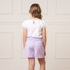 Hope & Henry Girls' Pull-On Cinched Waist Linen Short, Kids - 4 of 4